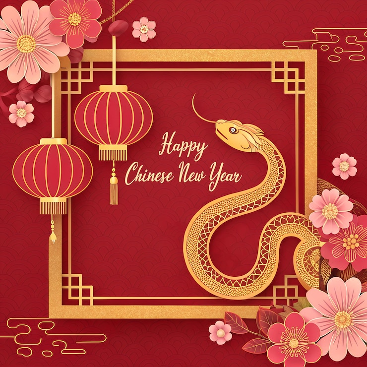 PSD traditionele chinese frstival rode achtergrond groet met lantaarns