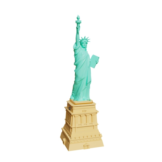 Tradycyjna ilustracja 3D USA