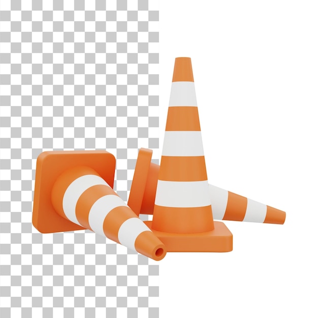 traffic cone 3d