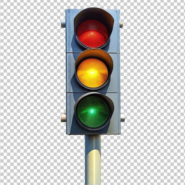 PSD traffic light on white background