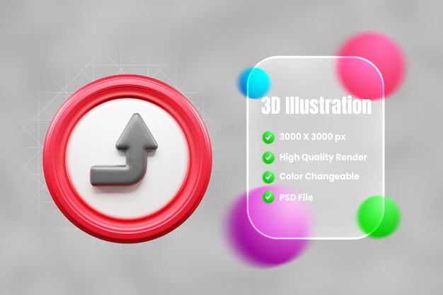 Traffic Sign and symbol 3d icon