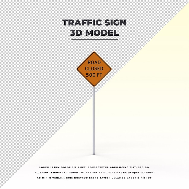 PSD traffic sign