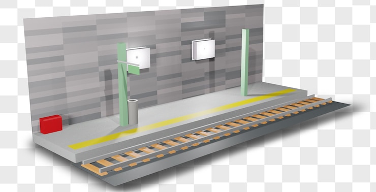 PSD train platform 3d