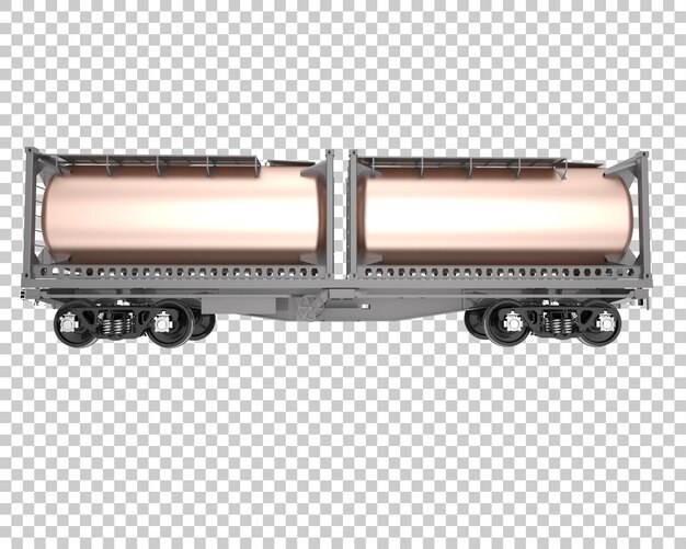 Танкер поезда изолирован на прозрачном фоне 3d рендеринг иллюстрации