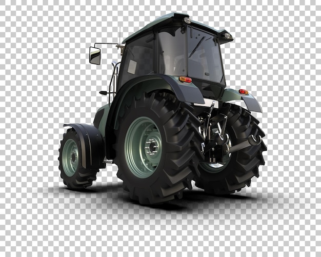 PSD traktor izolowany na tle ilustracja renderingu 3d