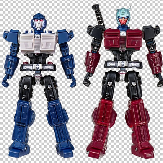 Transformers Action Figures Image isolated on transparent background