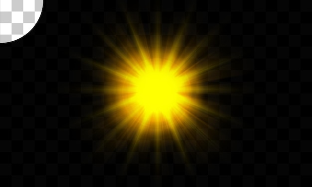 Transparant licht flare-effect achtergrondontwerp