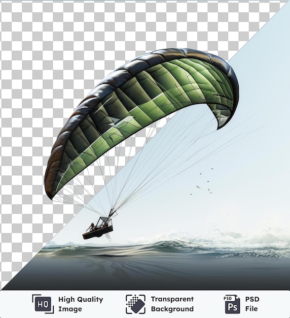 PSD transparant object realistisch fotografisch kite surfer_s kite vliegen