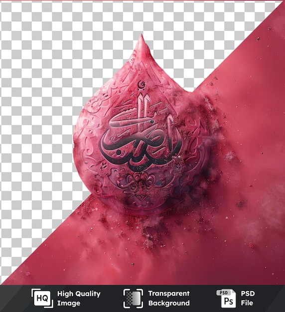 PSD transparante achtergrond met geïsoleerde islamitische kalligrafie penseel set voor ramadan kareem