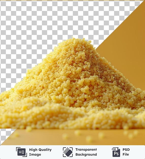 PSD transparante achtergrond psd couscous in de vorm van een piramide