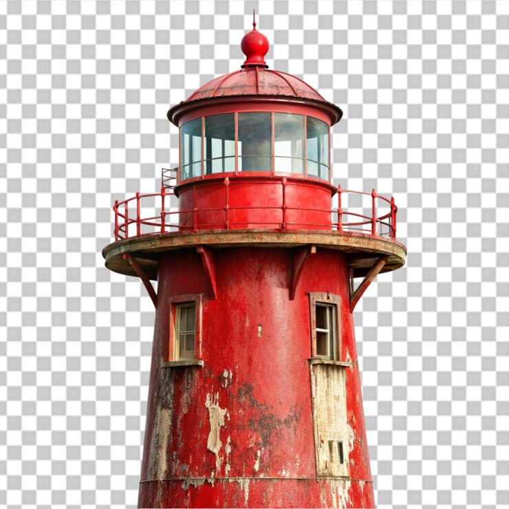 PSD transparante achtergrond van de vuurtoren