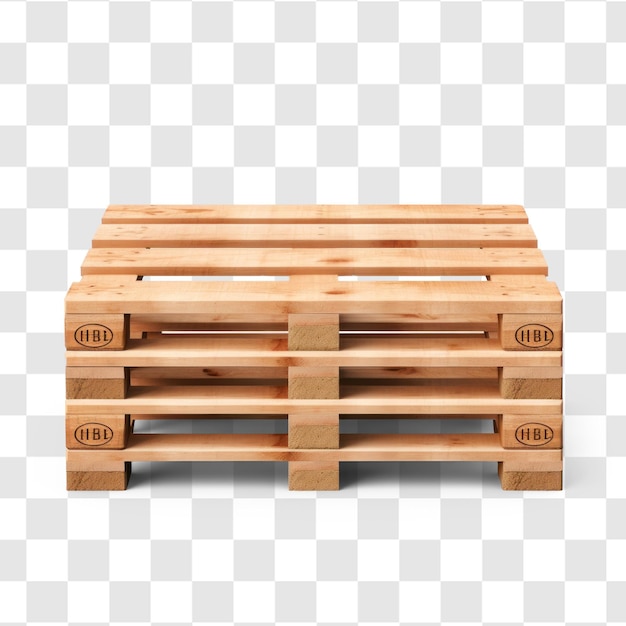 PSD transparante achtergrond van houten pallet psd