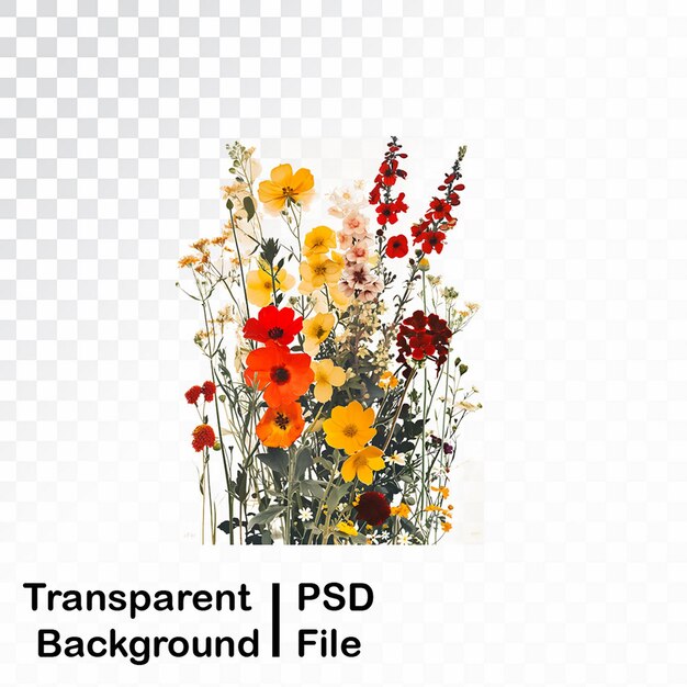 PSD transparante bloemenbeelden in hd-kwaliteit