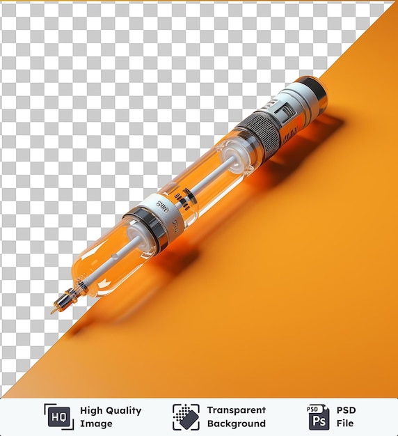 PSD transparante psd-beeld realistische fotografische injectiespuit van verpleegster