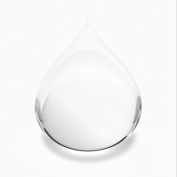 PSD transparante waterdruppeltjes