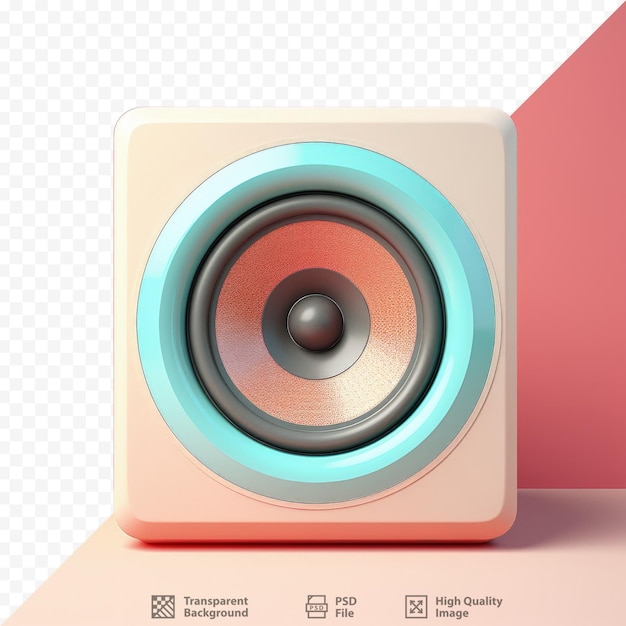 PSD transparent background audio speaker