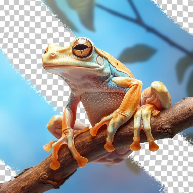 PSD transparent background borneo s eared amphibian