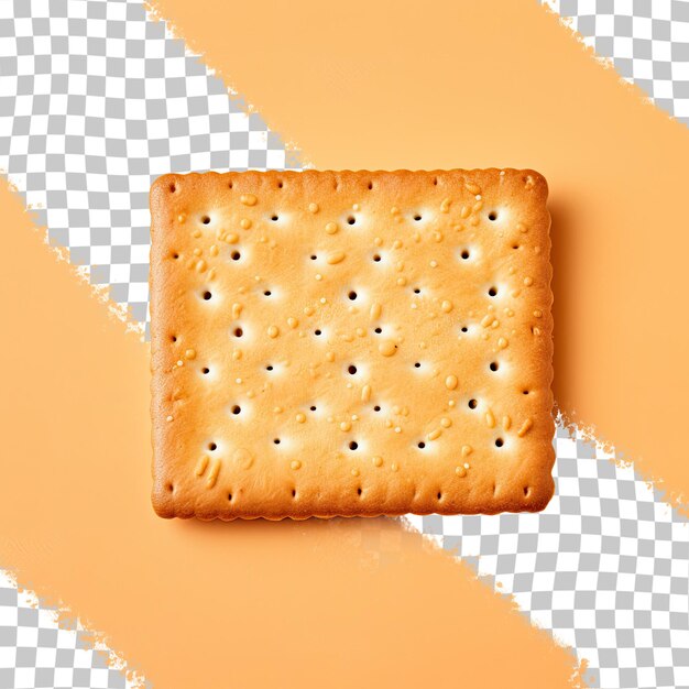 Biscotto di cracker di sfondo trasparente