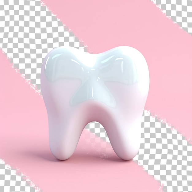 PSD transparent background emphasizes dental impression