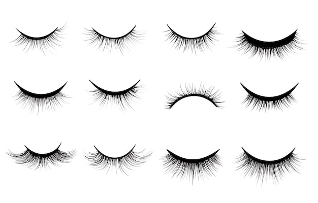 transparent background eyelashes