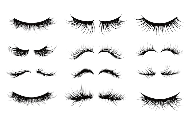 transparent background eyelashes