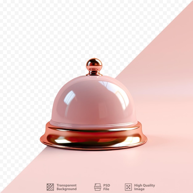 PSD transparent background frames bell in hotel