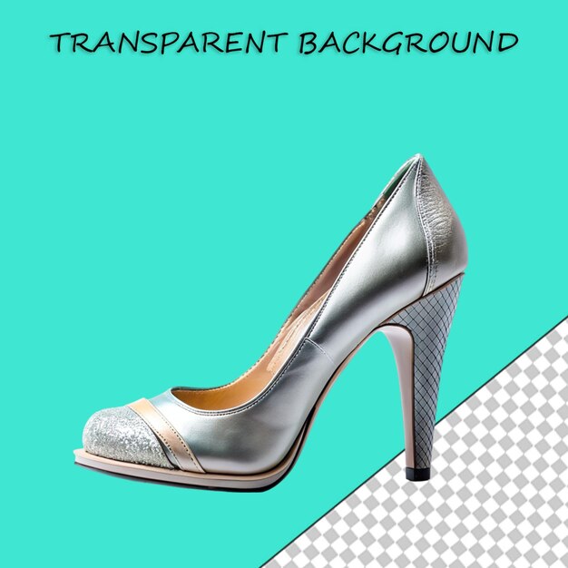 PSD Прозрачный фон изолированный кончик обуви женщины