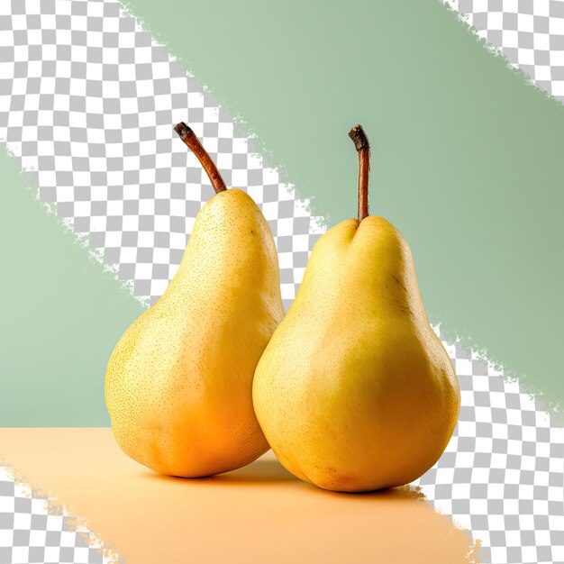 PSD transparent background isolates pears