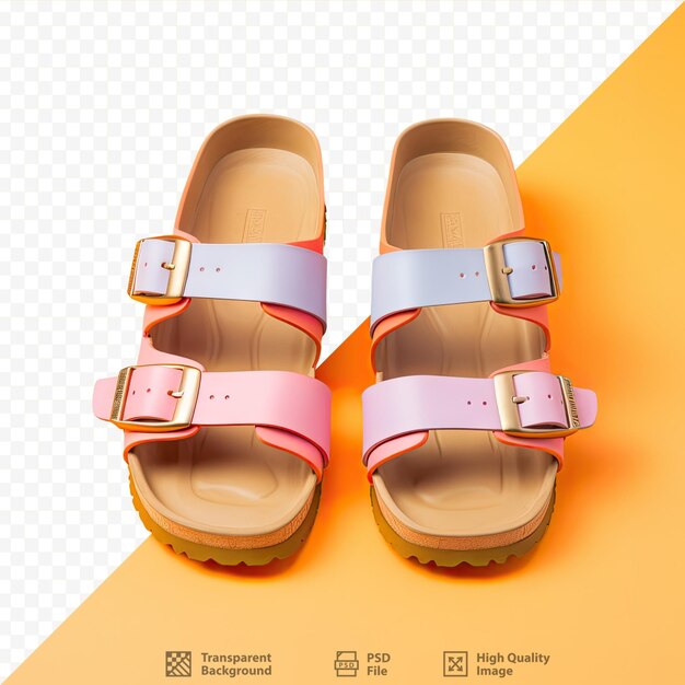 PSD transparent background men s sandals only