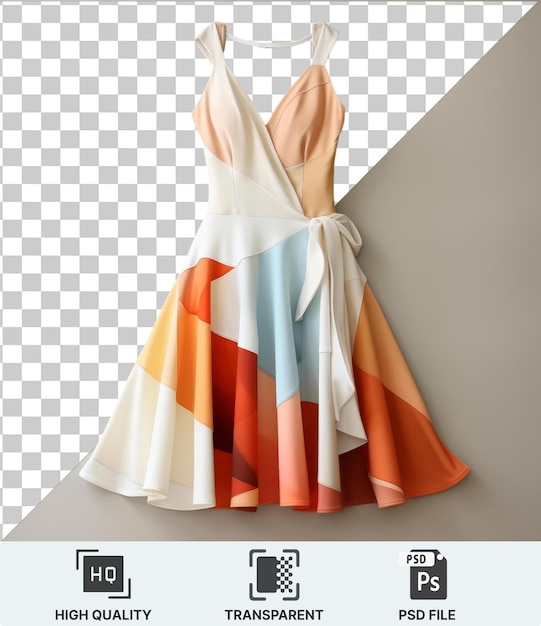 PSD transparent background psd a dress hanging on a hanger