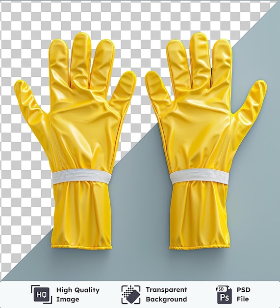 PSD transparent background psd kitchen gloves