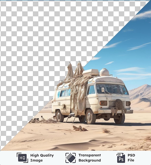 PSD transparent background psd realistic photographic explorer_s desert expedition