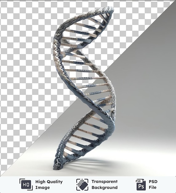 PSD transparent background psd realistic photographic geneticist_s dna helix model