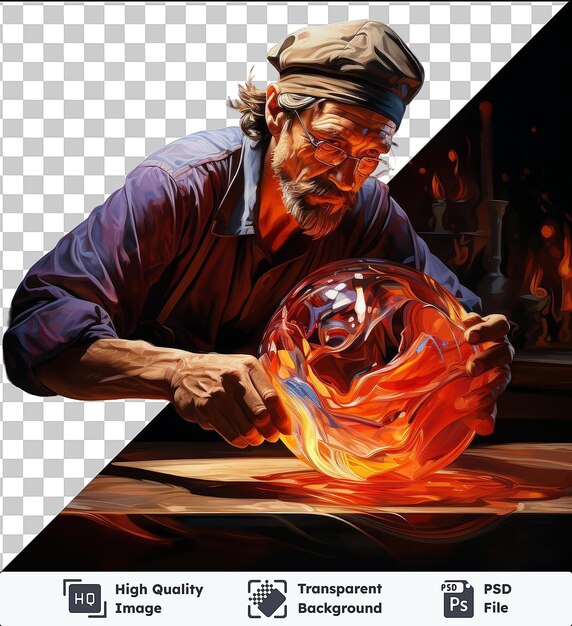 PSD sfondio trasparente psd fotografica realistica glassblower_s glass art