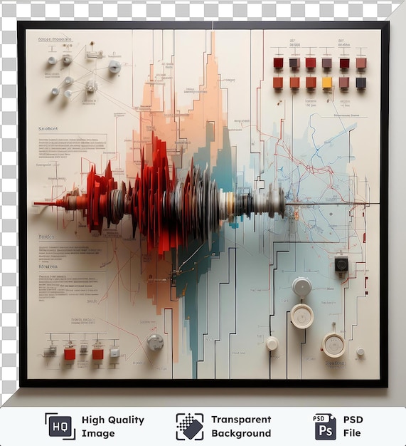 PSD sfondo trasparente psd fotografico realistico sismologo _ s grafico di dati di terremoto nessuna immagine per fornire una didascalia per