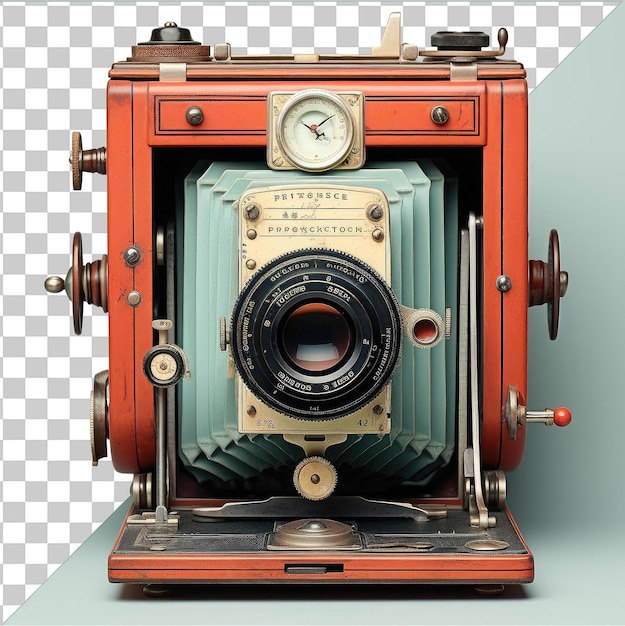 PSD transparent background psd realistic photographic xylographer _ s woodblock printed camera