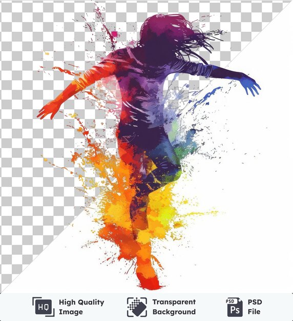 PSD transparent background psd stencil art splashes vector symbol spray shadow of a soccer player