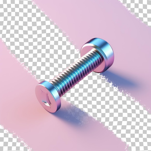 Transparent background screw