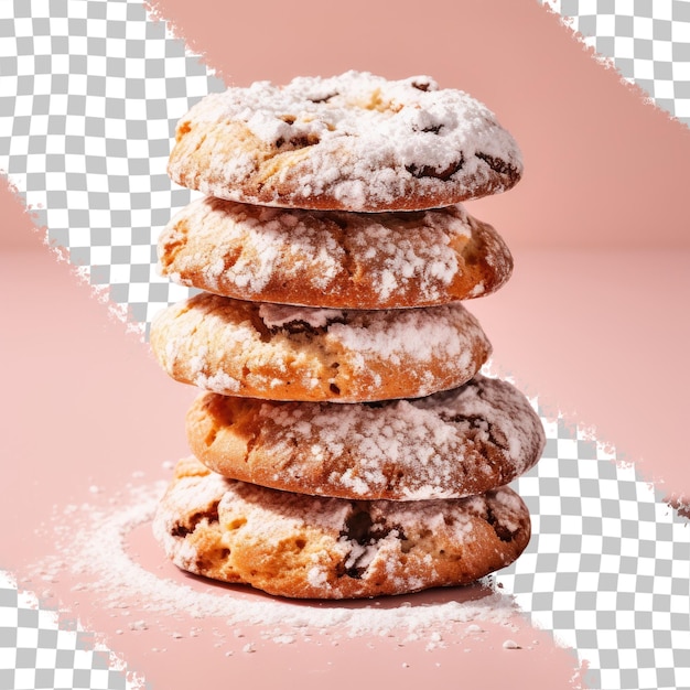 PSD transparent background showcases italian cookie