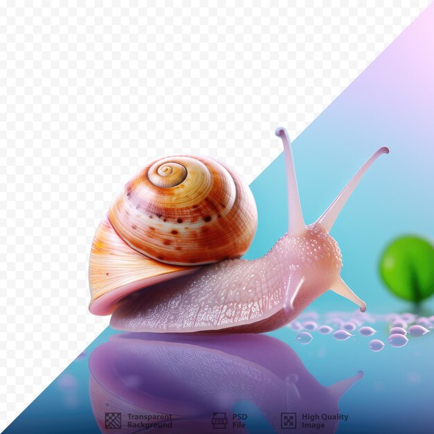 PSD transparent background snail