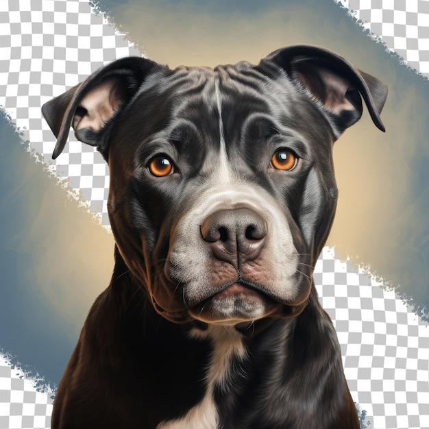 PSD transparent background staffordshire bull terrier