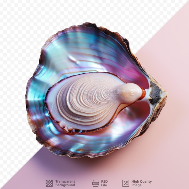 PSD アワビ貝の透明な背景