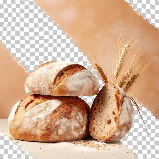 PSD transparent background with bread