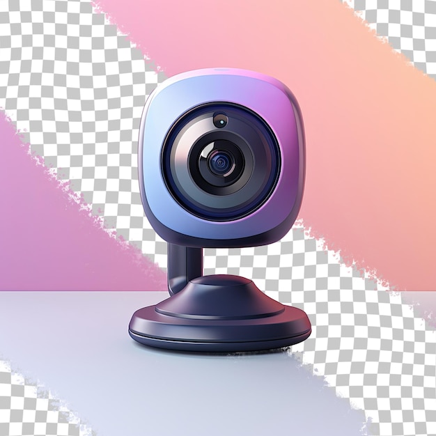 PSD transparent background with a camera on the web