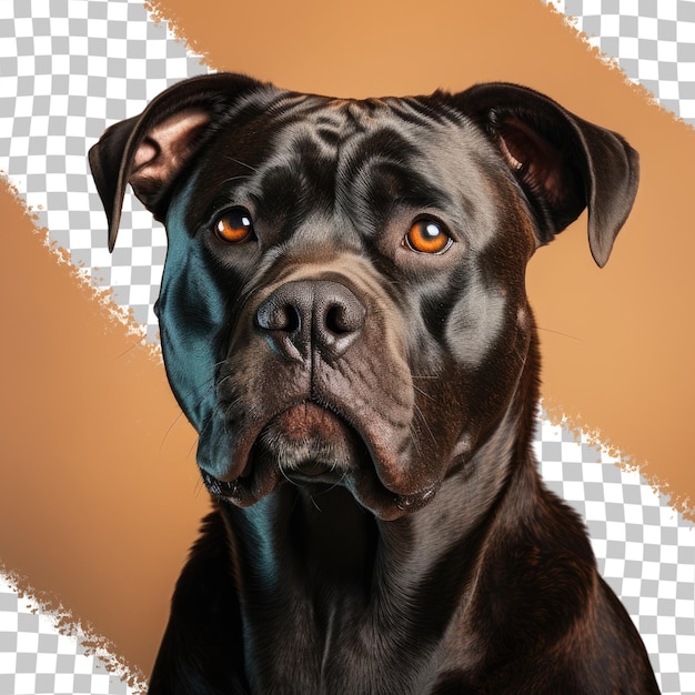 PSD transparent background with cane corso italiano dog