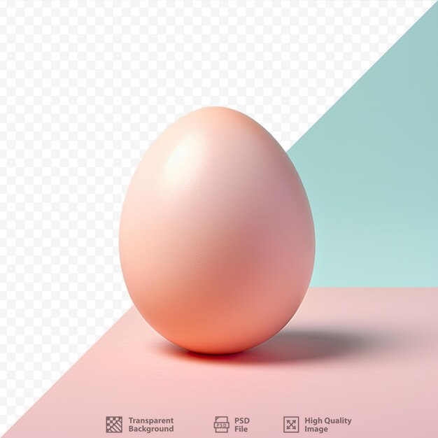 PSD Прозрачный фон с куриным яйцом