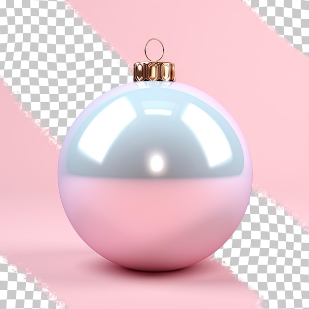 PSD transparent background with a christmas ball