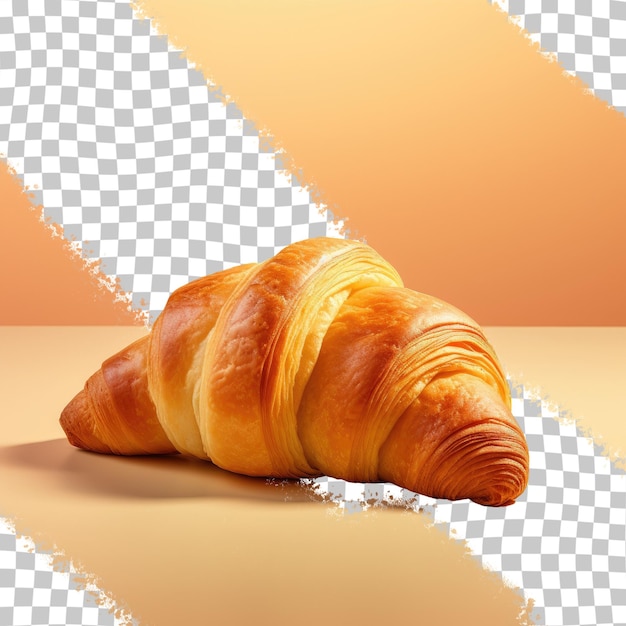 Transparent background with croissant