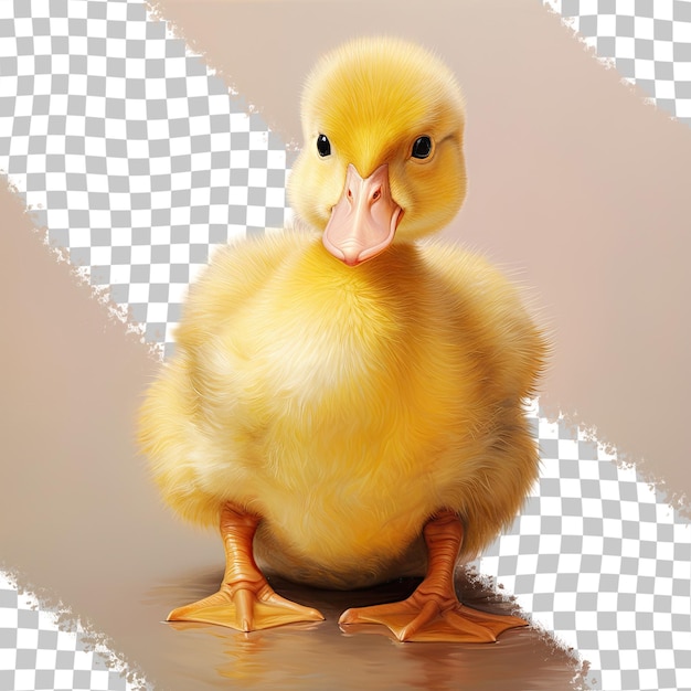 PSD transparent background with a duckling