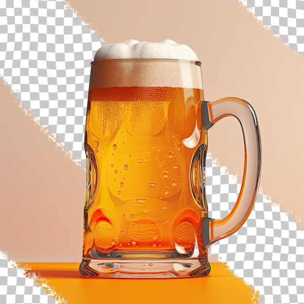 Transparent background with glass jug